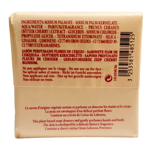L’Occitane en Provence Fleurs de Cerisier Cherry Blossom Perfumed Soap Bar 50g - Picture 10 of 10